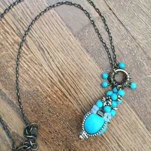 Anthropologie turquoise necklace